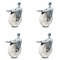 Service Caster 5 Inch Nylon Swivel 12mm Threaded Stem Caster Set with Total Lock Brake SCC SCC-TSTTL20S514-NYS-M1215-4 - alternate 1